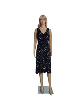 Harper Rose Black Ivy Dotted Long Dress Size 6 NWT